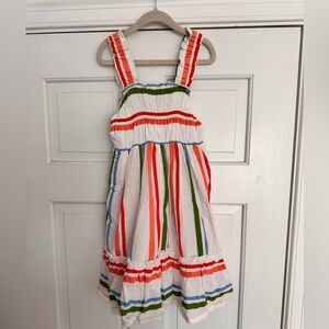 Mayoral Girls Summer Stripes Open Back Sundress - Size 7